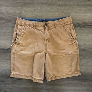 Men's Flat-Front Shorts in Tan - Everyday Comfort